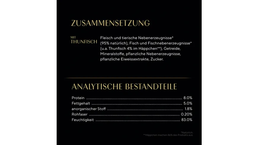 SHEBA® Schale Sauce Lover mit Thunfisch MSC 85g 85 g