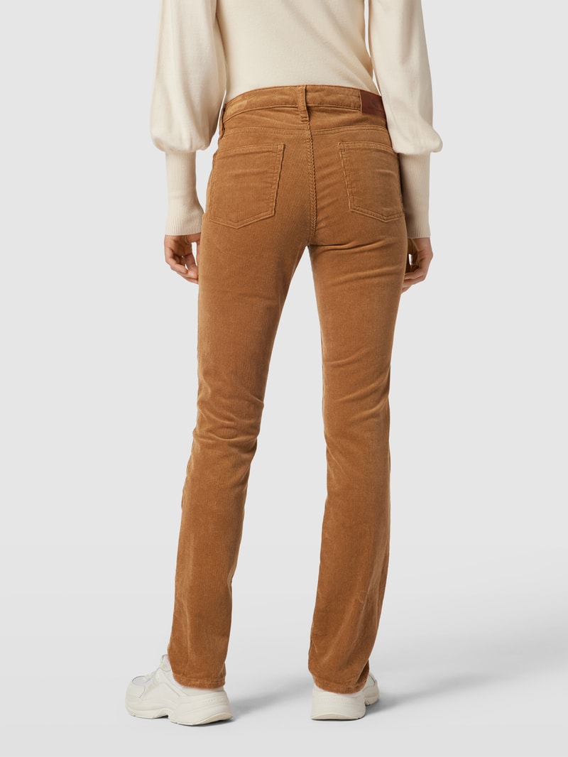 Cordhose mit Knopf- und Reißverschluss in camel