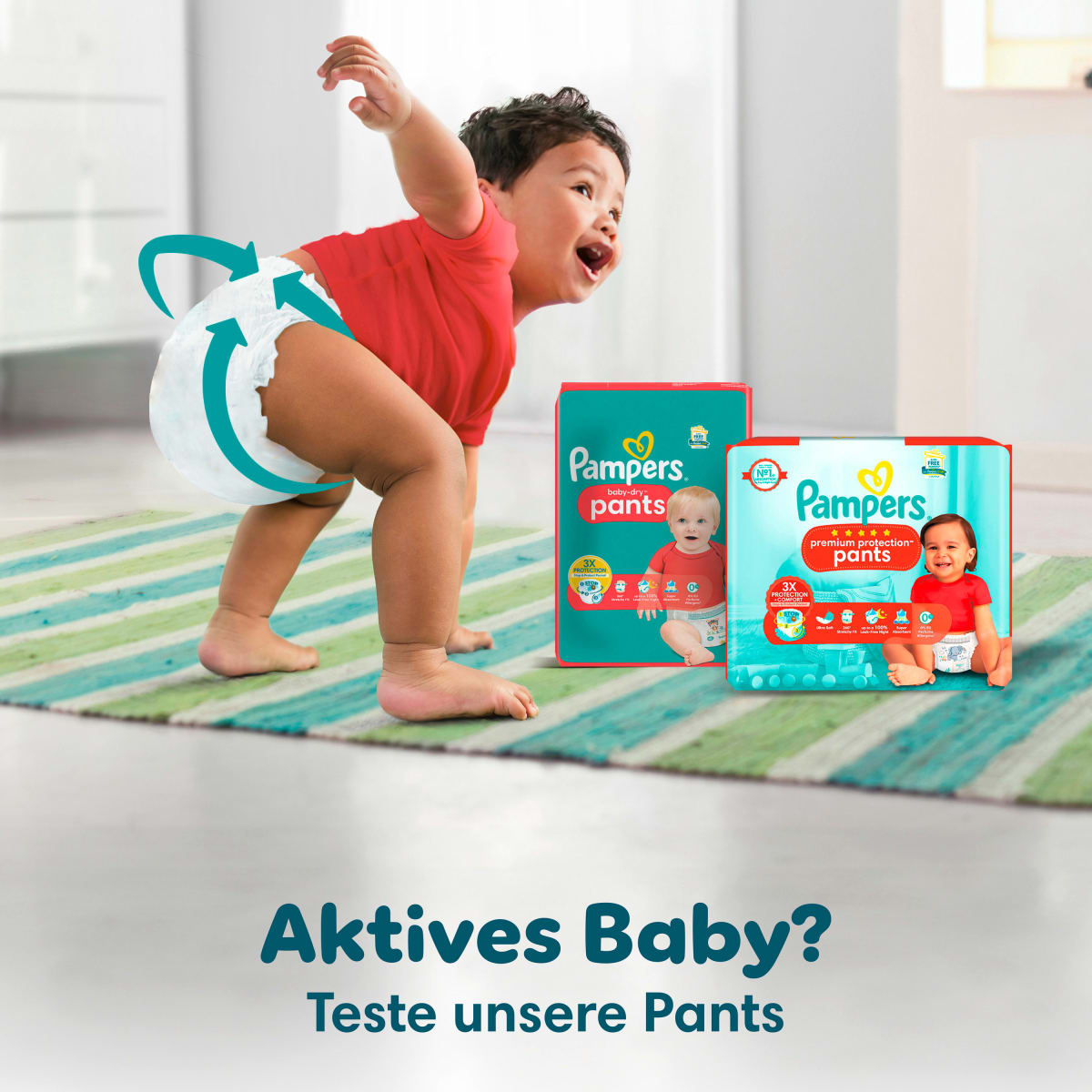 Windeln Baby Dry Gr.8 Extra Large (17+ kg), Monatsbox, 120 St