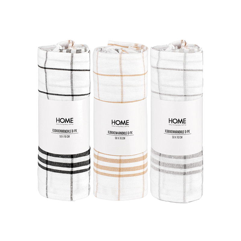 Home Kjøkkenhåndkle 6-pk 50x70 cm
