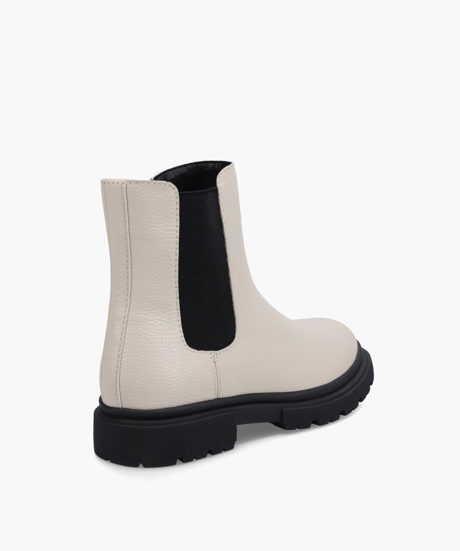 Chelsea boots fille sur semelle crantée beige | GEMO