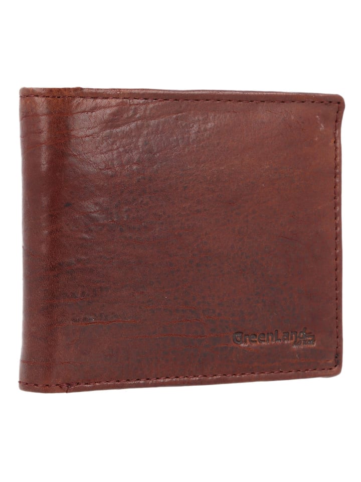 Greenland Nature Nature Geldbörse Leder 11,5 cm in dark-brown günstig kaufen onesize