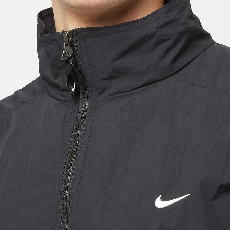 NIKE Solo Swoosh Woven Track Jacket Plain black/white