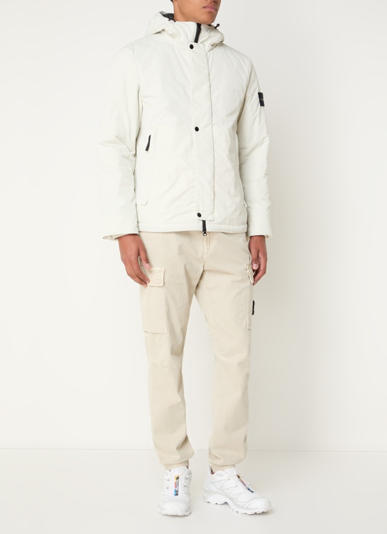 Stone Island 43426 μονωμένο μπουφάν με κουκούλα και πλαϊνές τσέπες