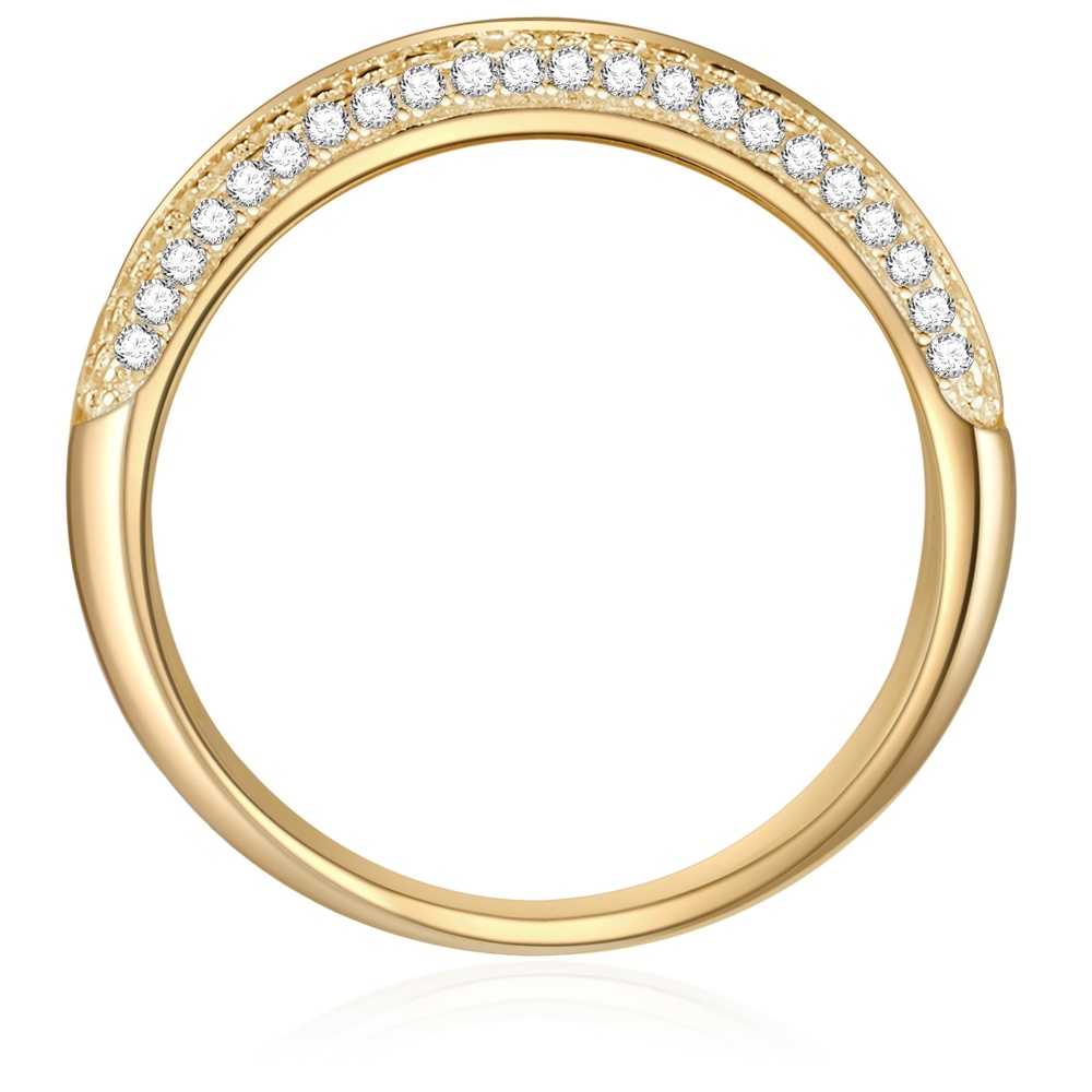 Rafaela Donata Bague en argent Argent sterling Oxyde de zirconium (CZ) en Or jaune Bague