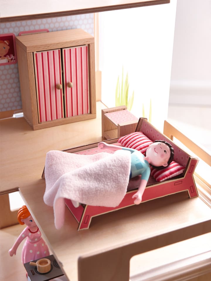 Haba Puppenhaus Little Friends – Puppenhaus-Möbel Schlafzimmer in mehrfarbig günstig kaufen onesize