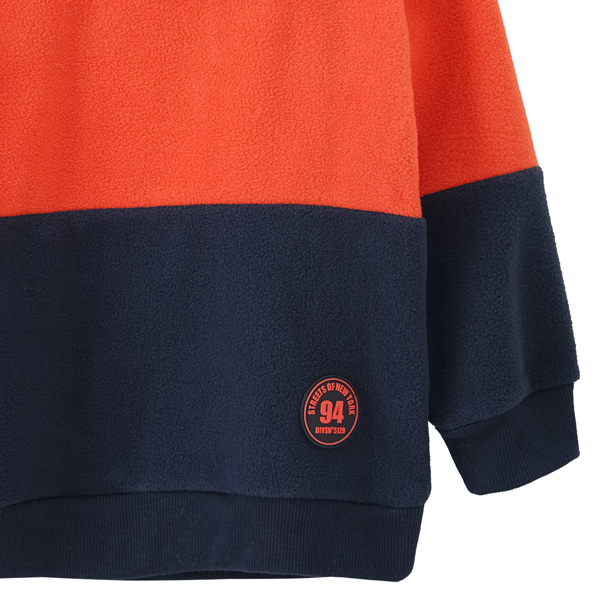 Jungen Fleeceshirt im Colourblocking-Look