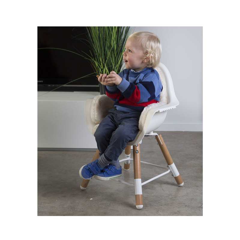 Chaise haute Evolu en bois anthracite Childhome