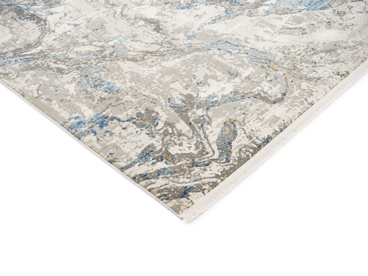 Webteppich Fjord Grau-Blau 160 cm