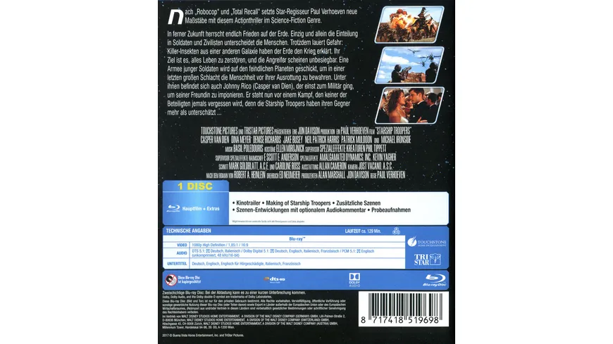 Starship Troopers - Ungeschnittene Fassung