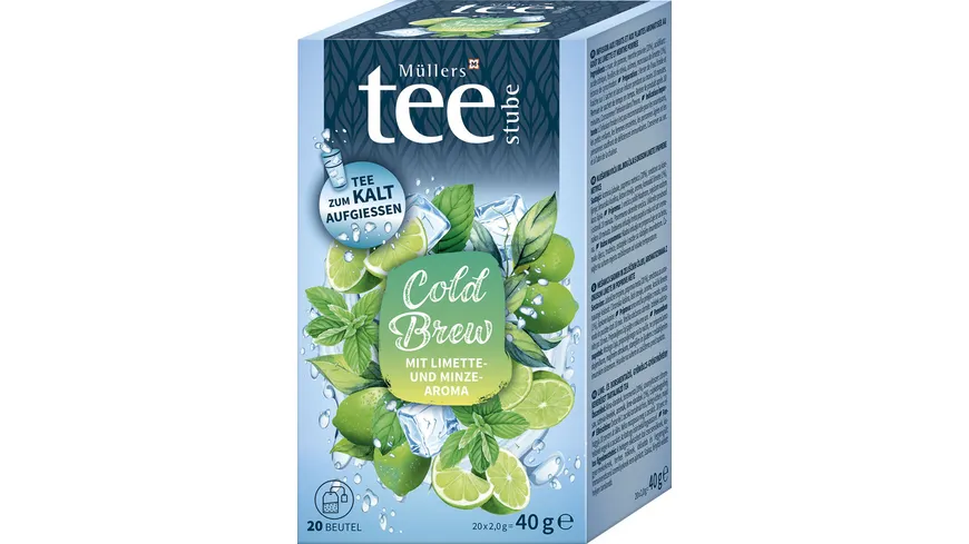 Müllers Teestube Cold Brew Limette und Minze 40 g