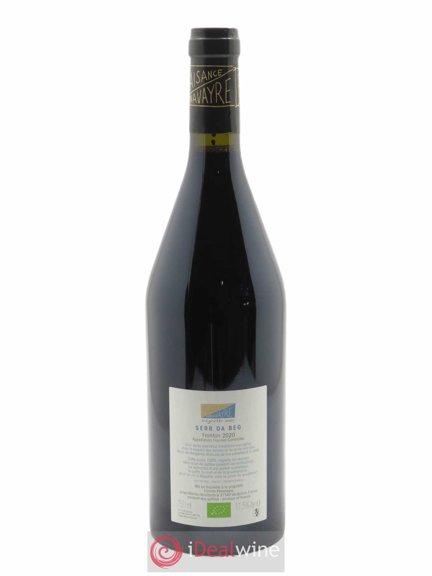 Fronton Serr da Beg Plaisance Penavayre  2020 - Lot de 1 Bouteille