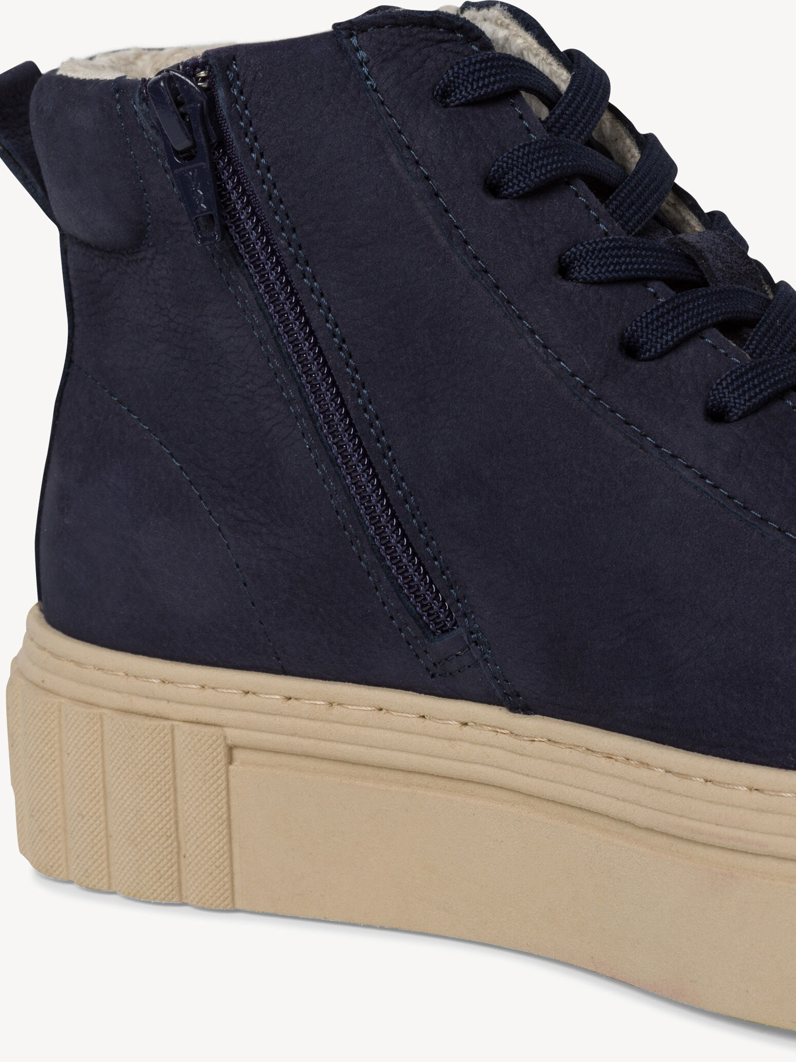 Bottine en cuir - bleu