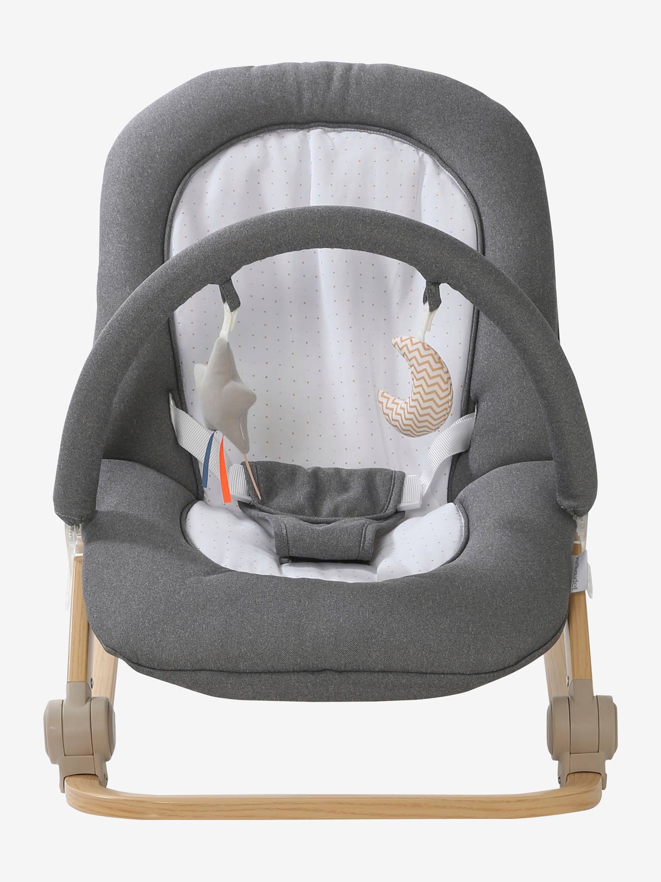 Vertbaudet Babywippe mit Spielbogen BABYDREAM - senfgelb