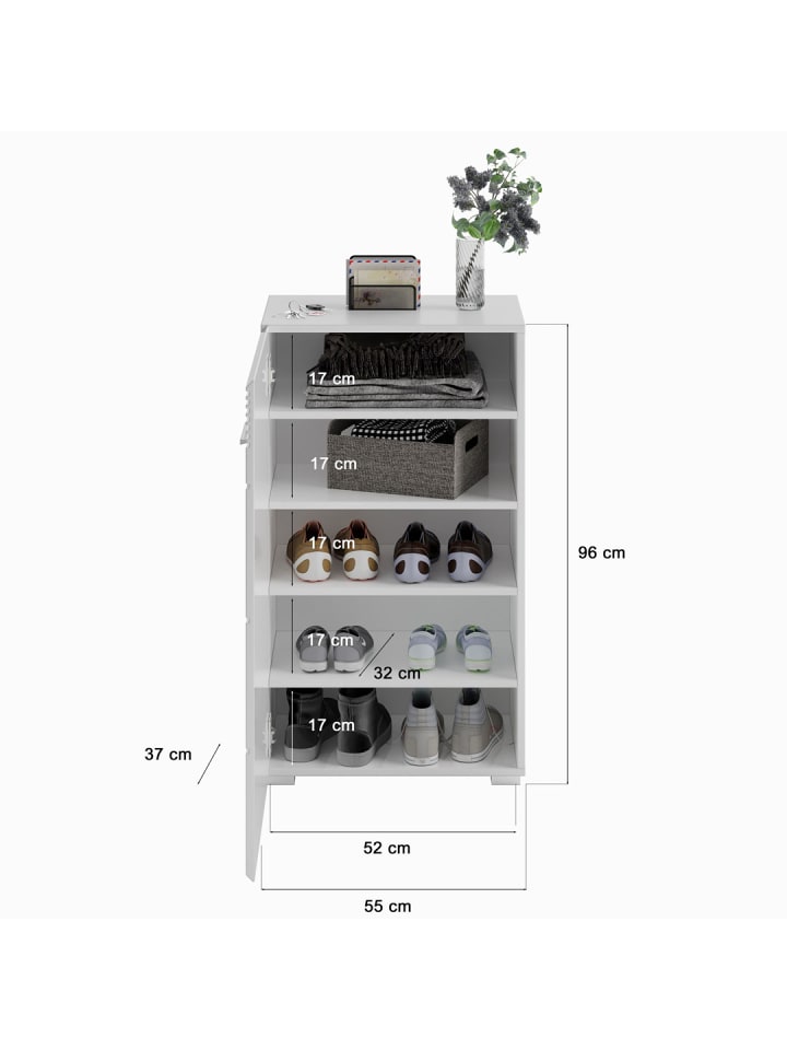 ebuy24 Garderobenaufstellung Linus Beige 115 x 37 cm günstig kaufen onesize