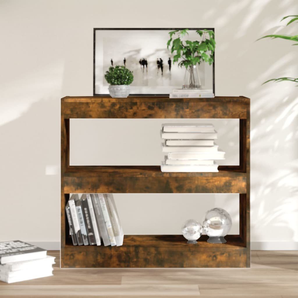 vidaXL Bücherregal Bücherregal/Raumteiler Räuchereiche 80x30x72 cm, 1-tlg.