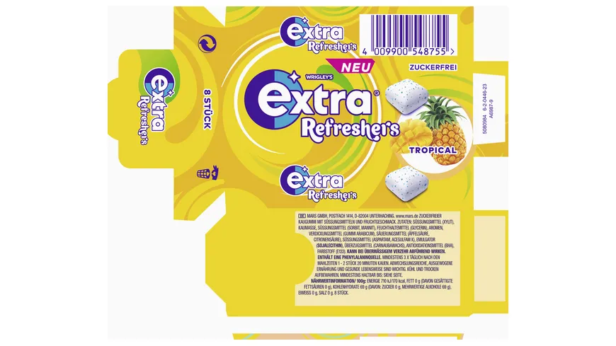 Wrigley's Extra® Refreshers Tropical