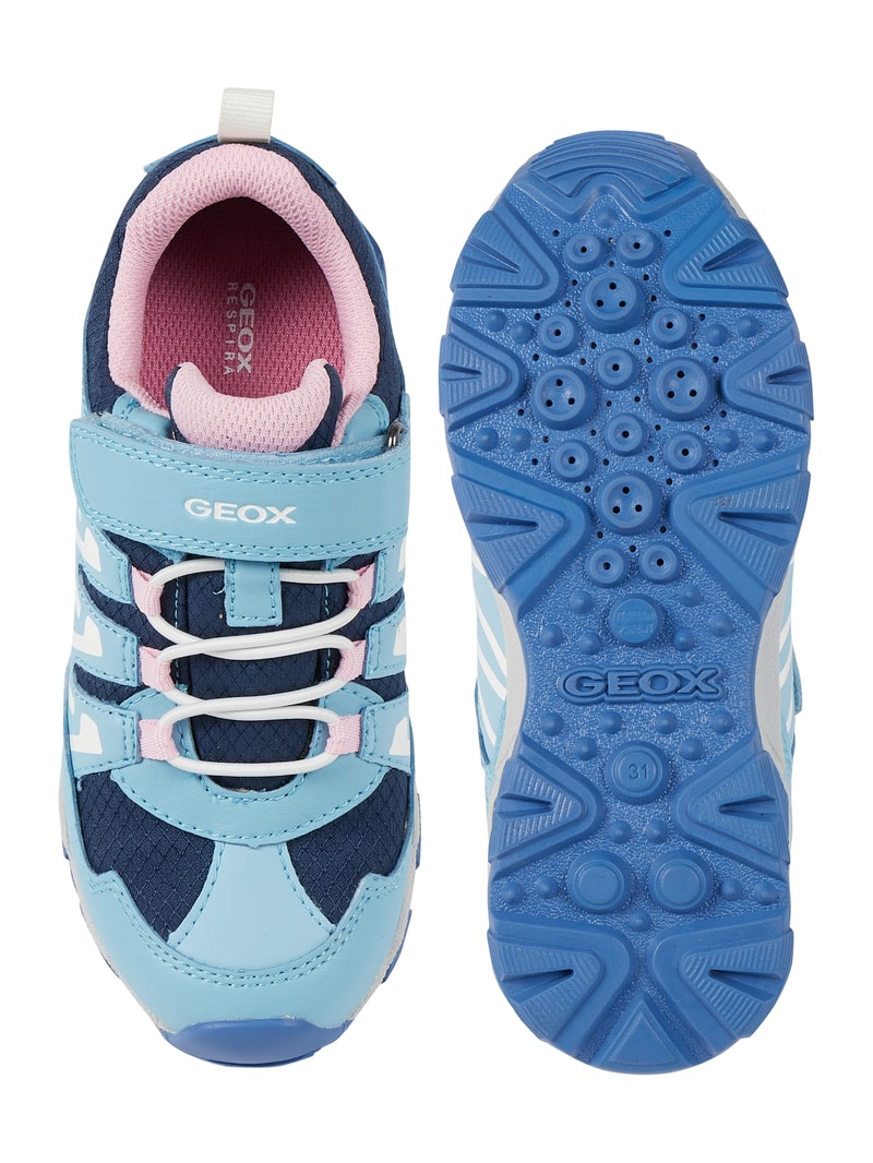 Sneaker mit Klettverschluss Modell 'MAGNETAR GIRL' in hellblau
