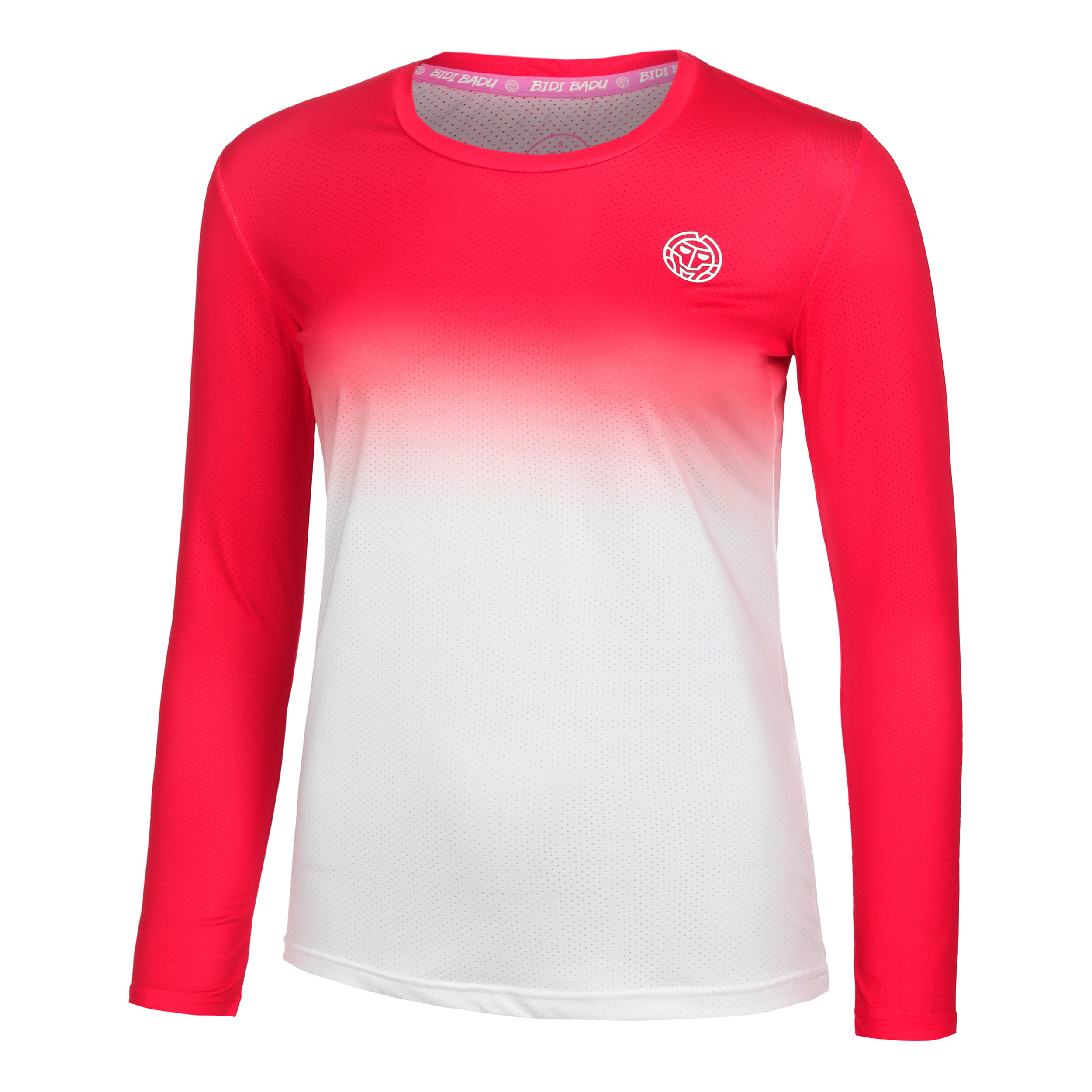 Crew Gradiant Longsleeve Damen - Rot, Weiß