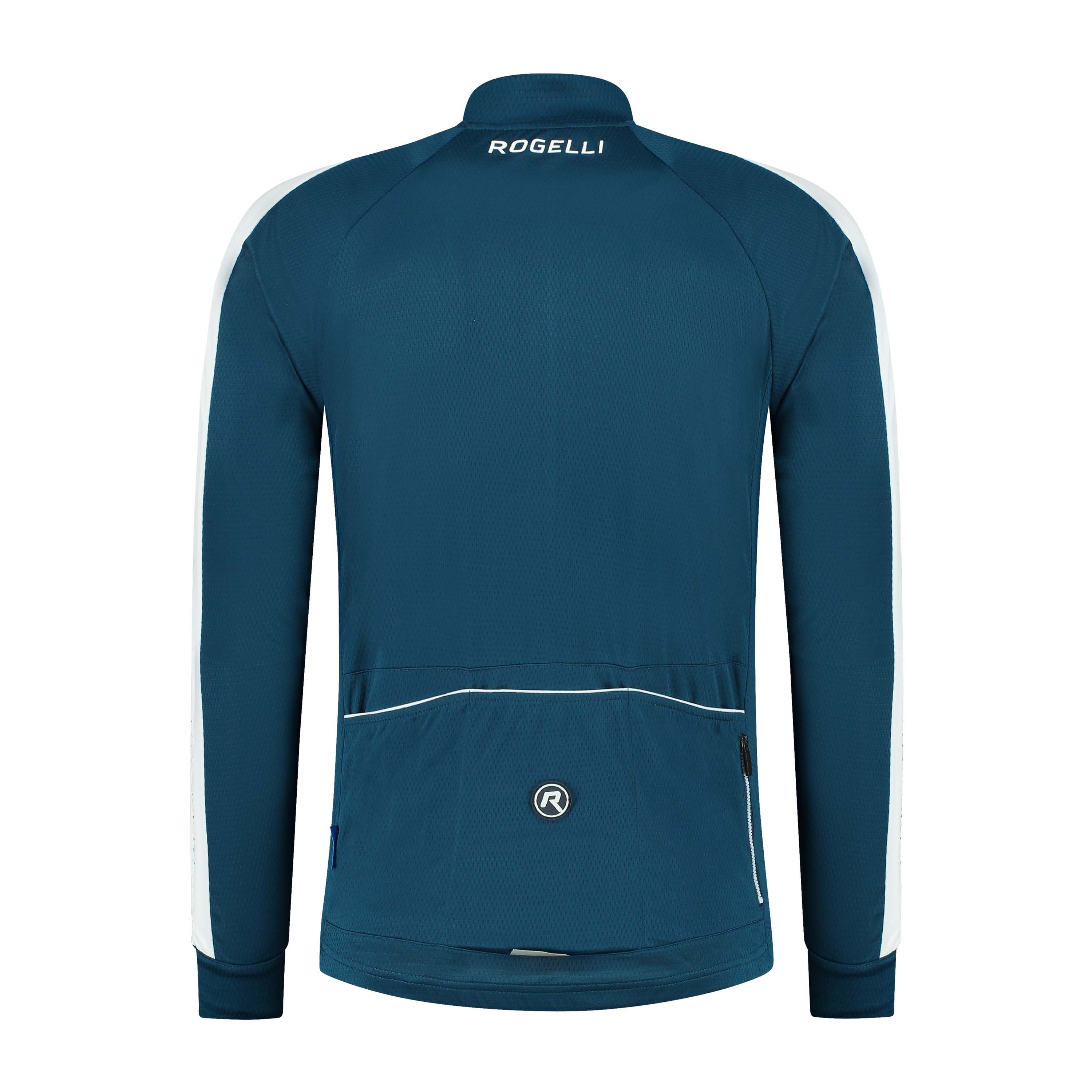 Rogelli Explore Blue White Herren Langarm-Radtrikot