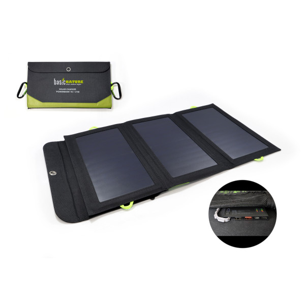 Basic Nature - Solar-Ladegerät Powerbank - Solarpanel