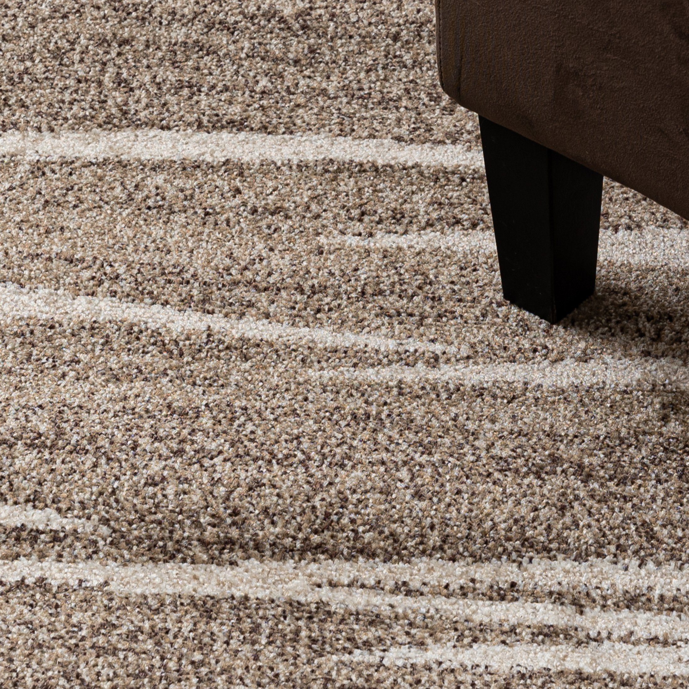 Läufer Läufer Flurläufer Modern für Vorzimmer, Küche - Beige Creme, Mazovia, 80 x 100 cm, Kurzflor, Meterware, Höhe 10 mm, Kurzflor - niedrige Florhöhe