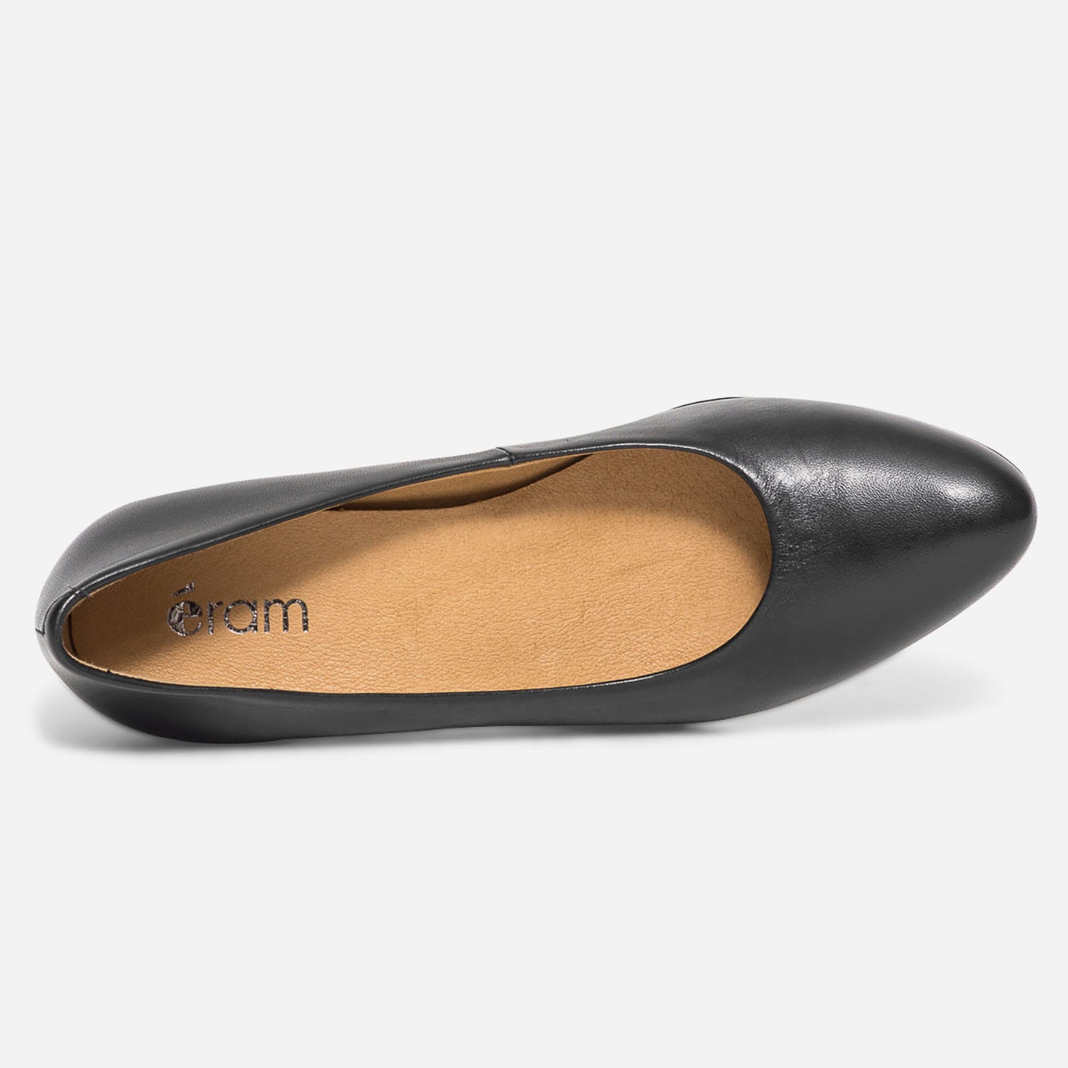 Escarpin confort noir en cuir