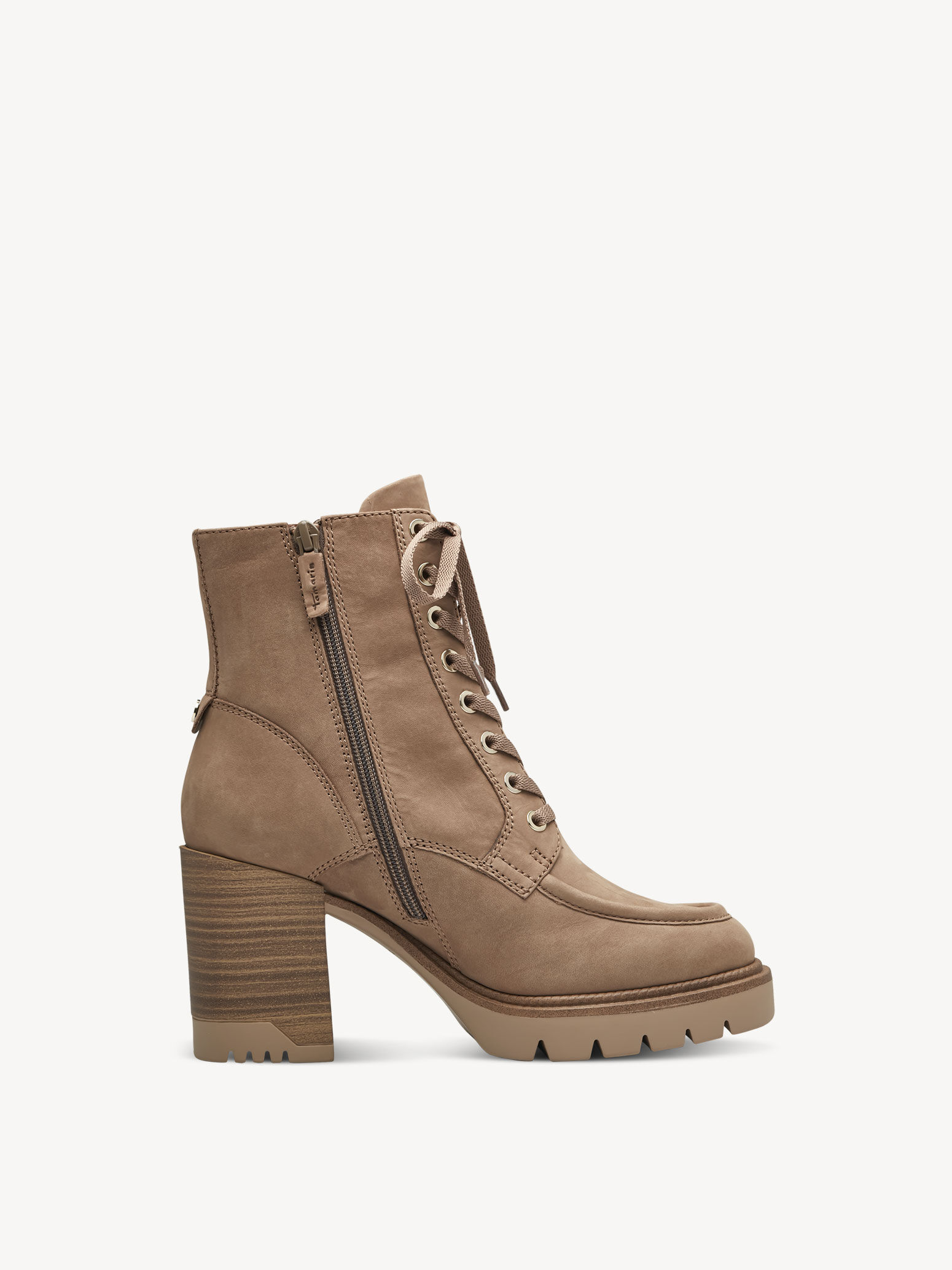 Bottine en cuir - marron