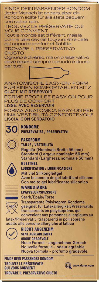 Kondome Natural Feeling, latexfrei, Breite 56mm, 30 St