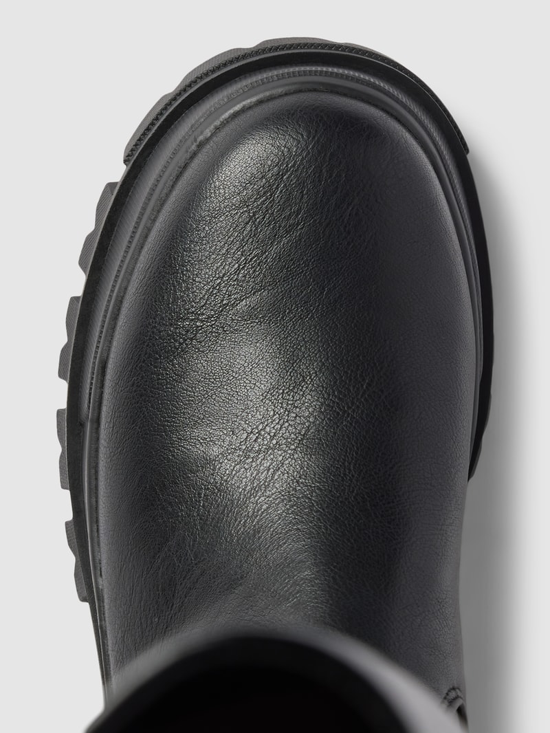 Stiefel mit elastischen Einsätzen in schwarz