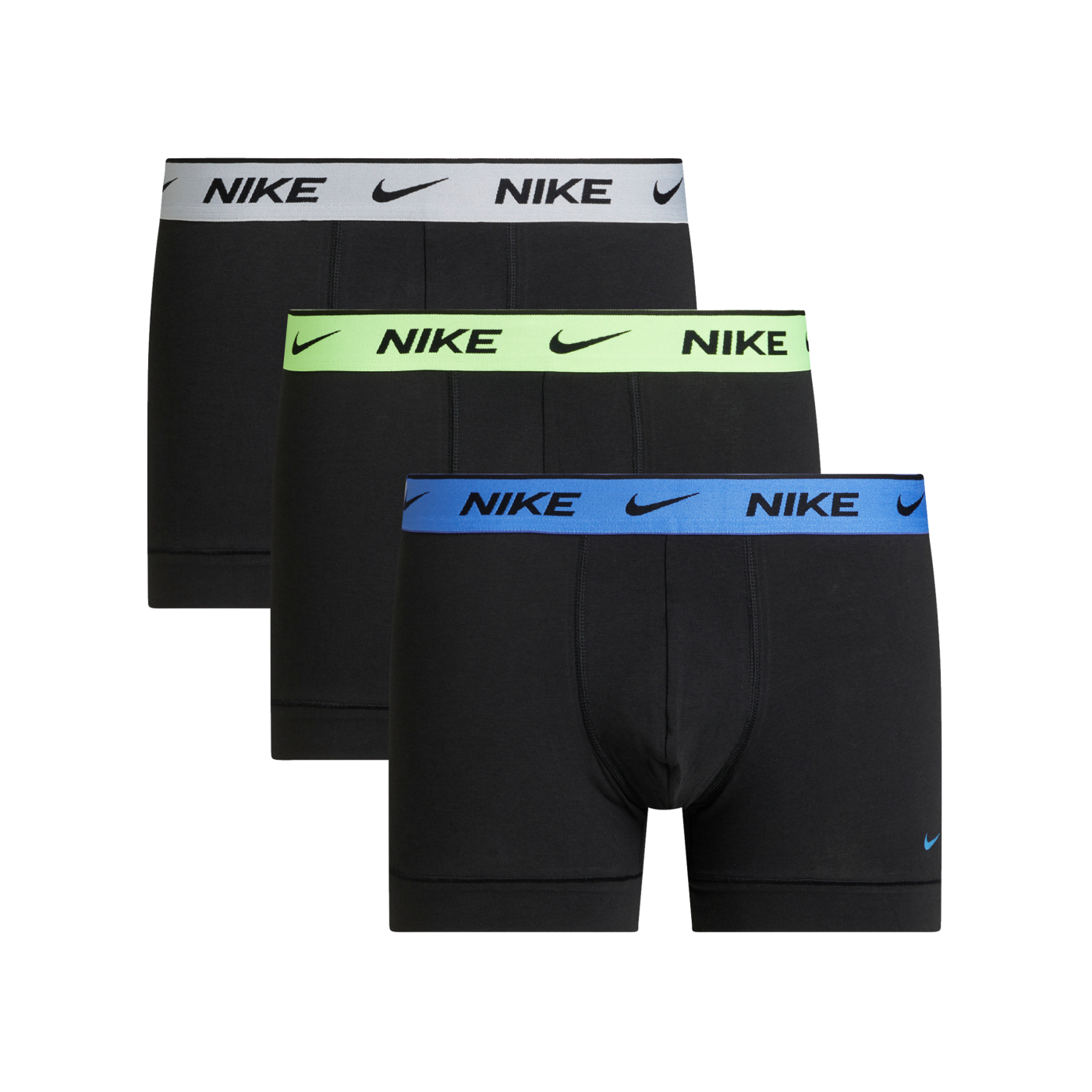 Nike Cotton Trunk Boxershort 3er Pack Schwarz FHWV
