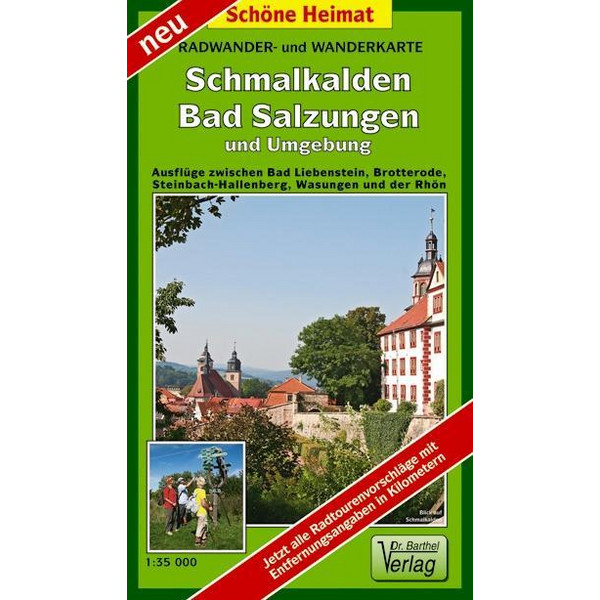 Schmalkalden, Bad Salzungen und Umgebung 1 : 35 000 Radwander- und Wanderkarte - Wanderkarte