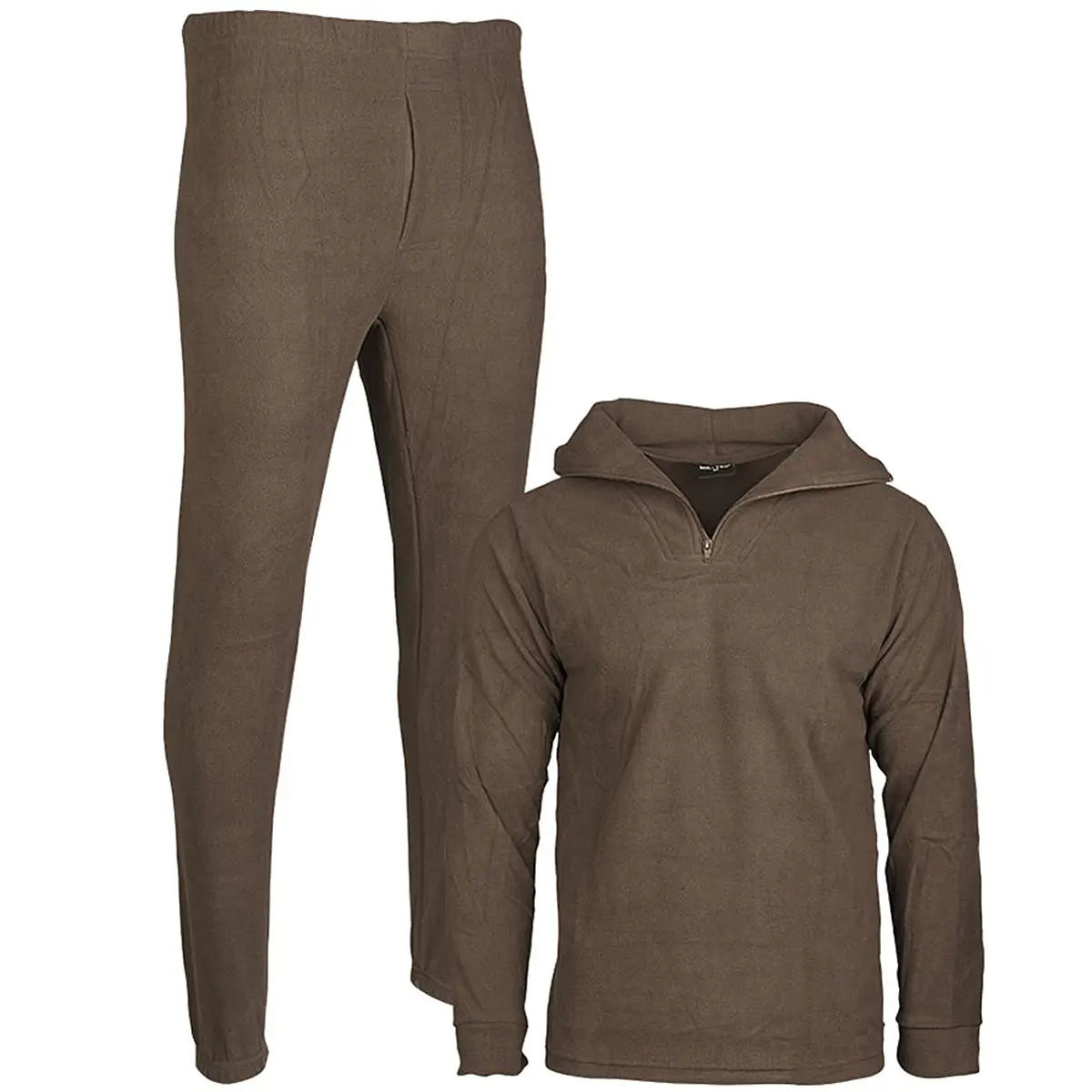 Unterwäsche Thermofleece Zipper oliv