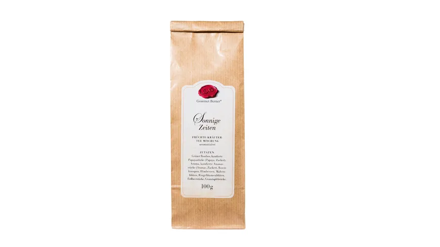 Gourmet Berner Sonnige Zeiten Früchte-Kräutertee-Mischung 100 g