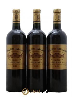 Château Batailley 5ème Grand Cru Classé  2014 - Lot de 3 Bouteilles