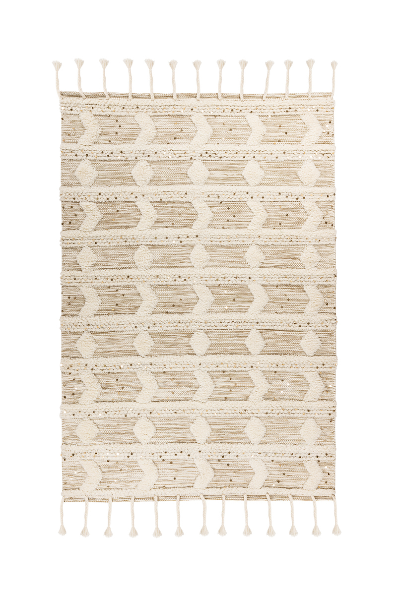 megusta Teppich Bohist 425 Creme / Khaki