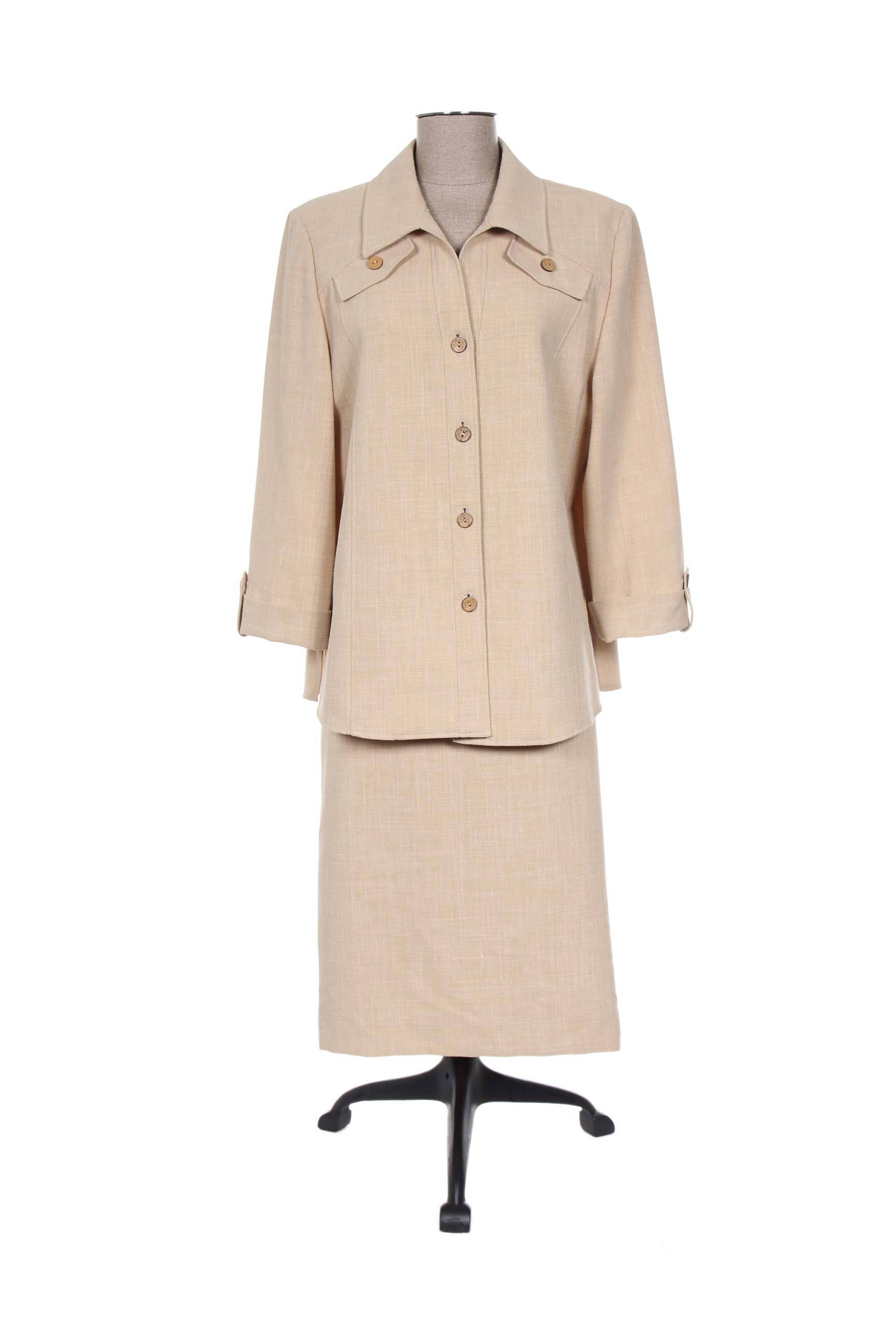 Nonet Jupe Veste Femme couleur beige