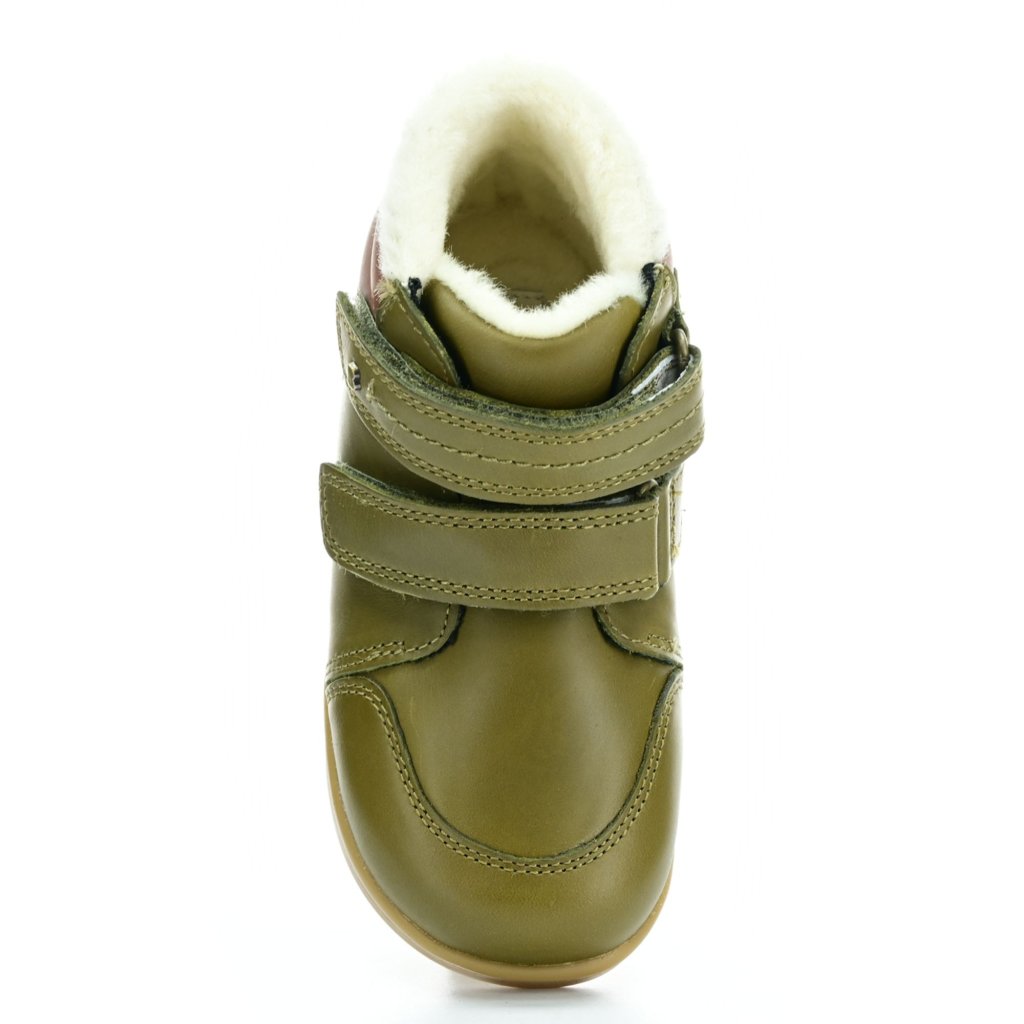 Bobux Timber Arctic Olive grüne gefütterten Stiefeletten