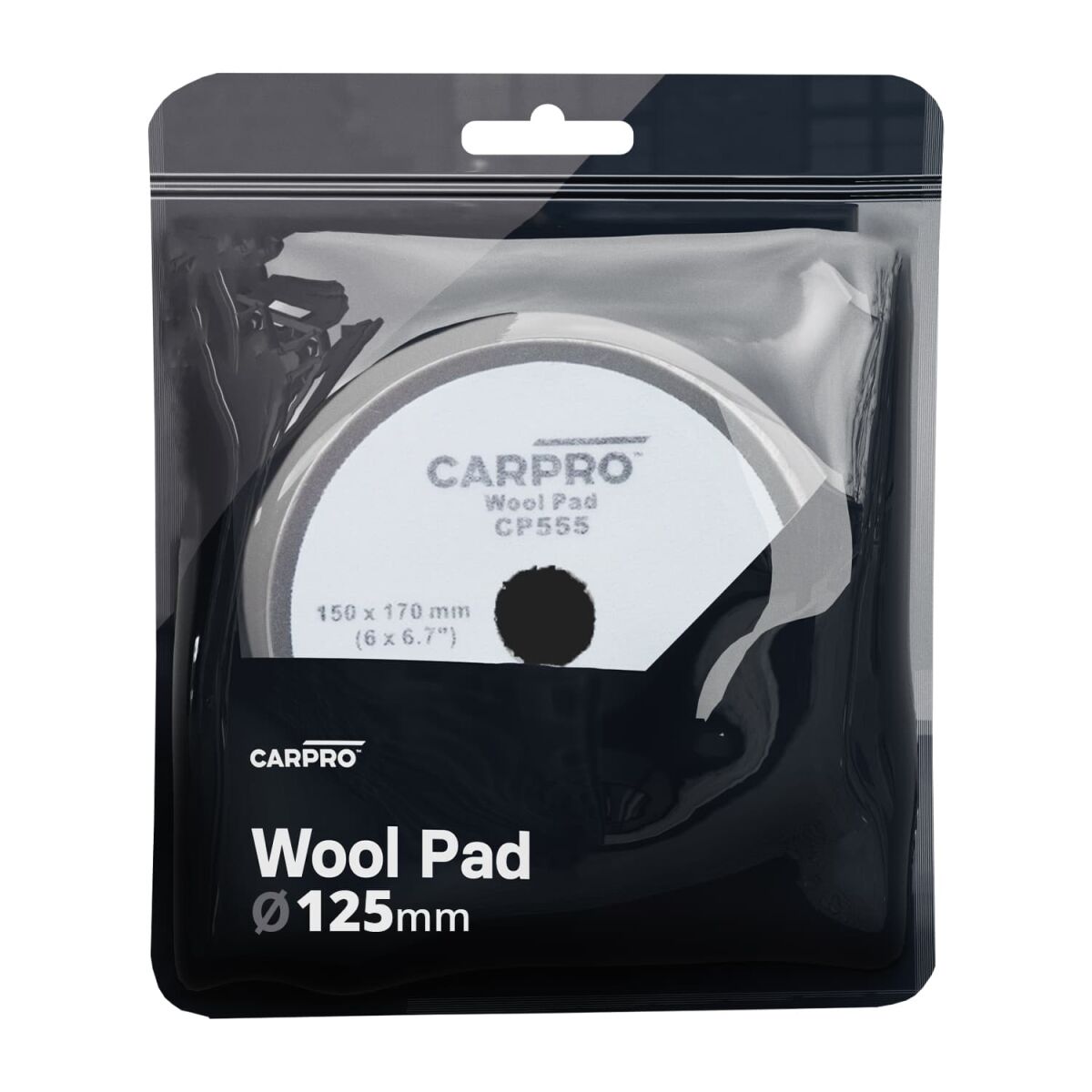 CarPro Naturwolle Polierpad 125mm hart
