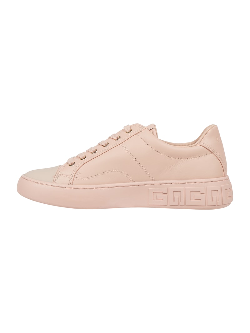 Sneaker mit Label-Schriftzug in pink