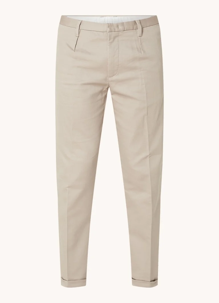 Pantaloni chino drepți Emporio Armani cu buzunare laterale