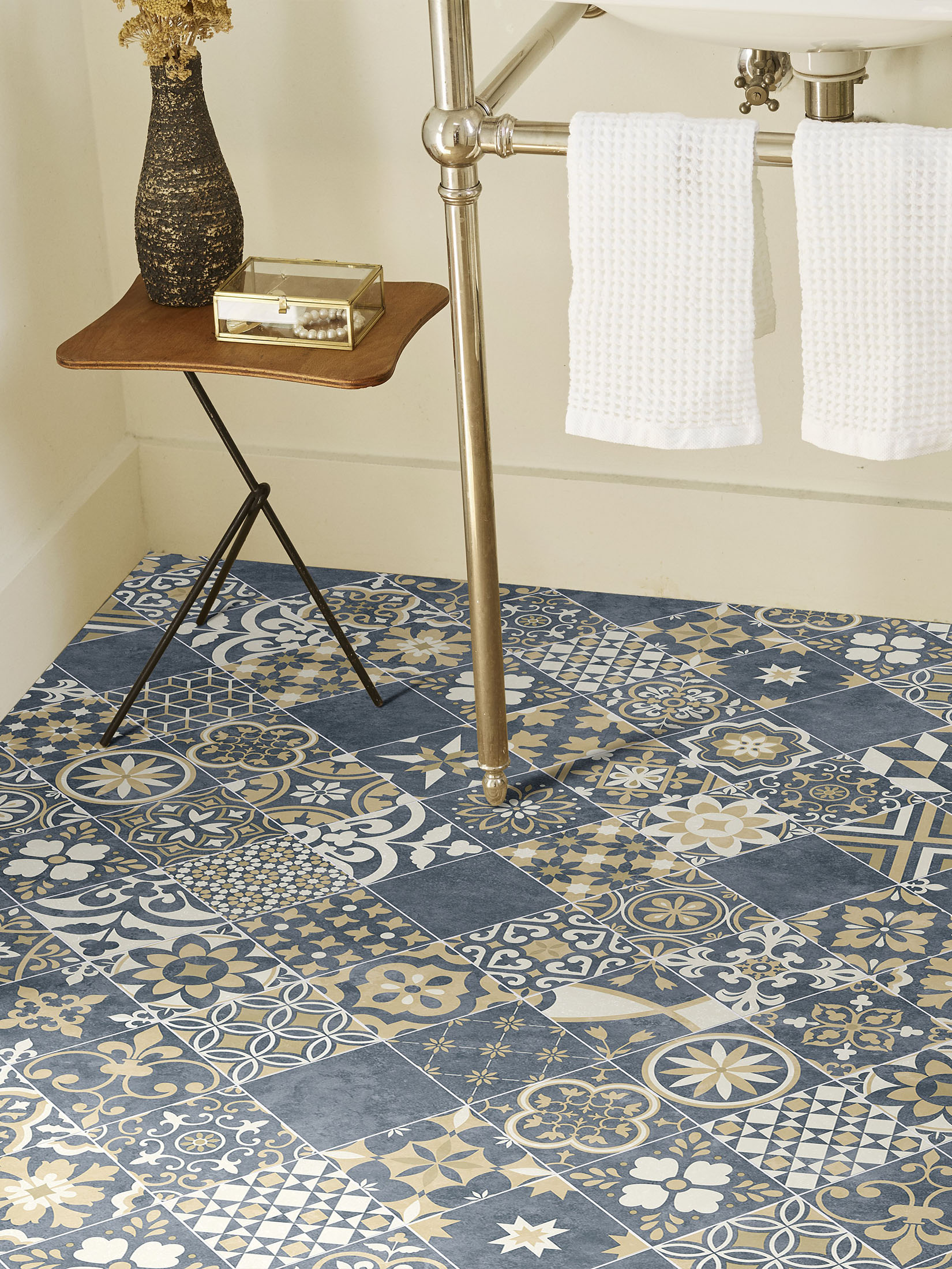 Almeria Vinyl-Rollenware, Blue 072M