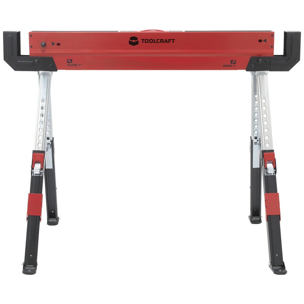 TOOLCRAFT Gerüst TOOLCRAFT TO-7726197 Stahl Sägebock höhenverstellbar 300 kg (B x H x