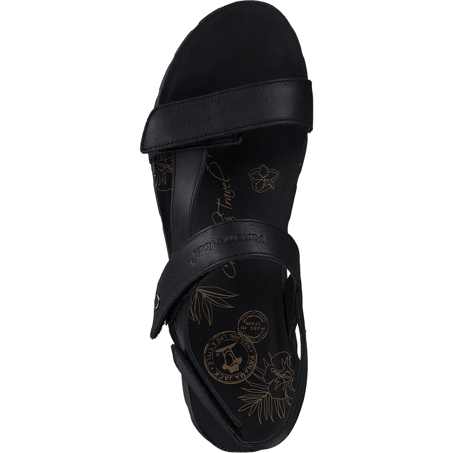 Panama Jack Selma B, Keilsandaletten, Damen, Schwarz