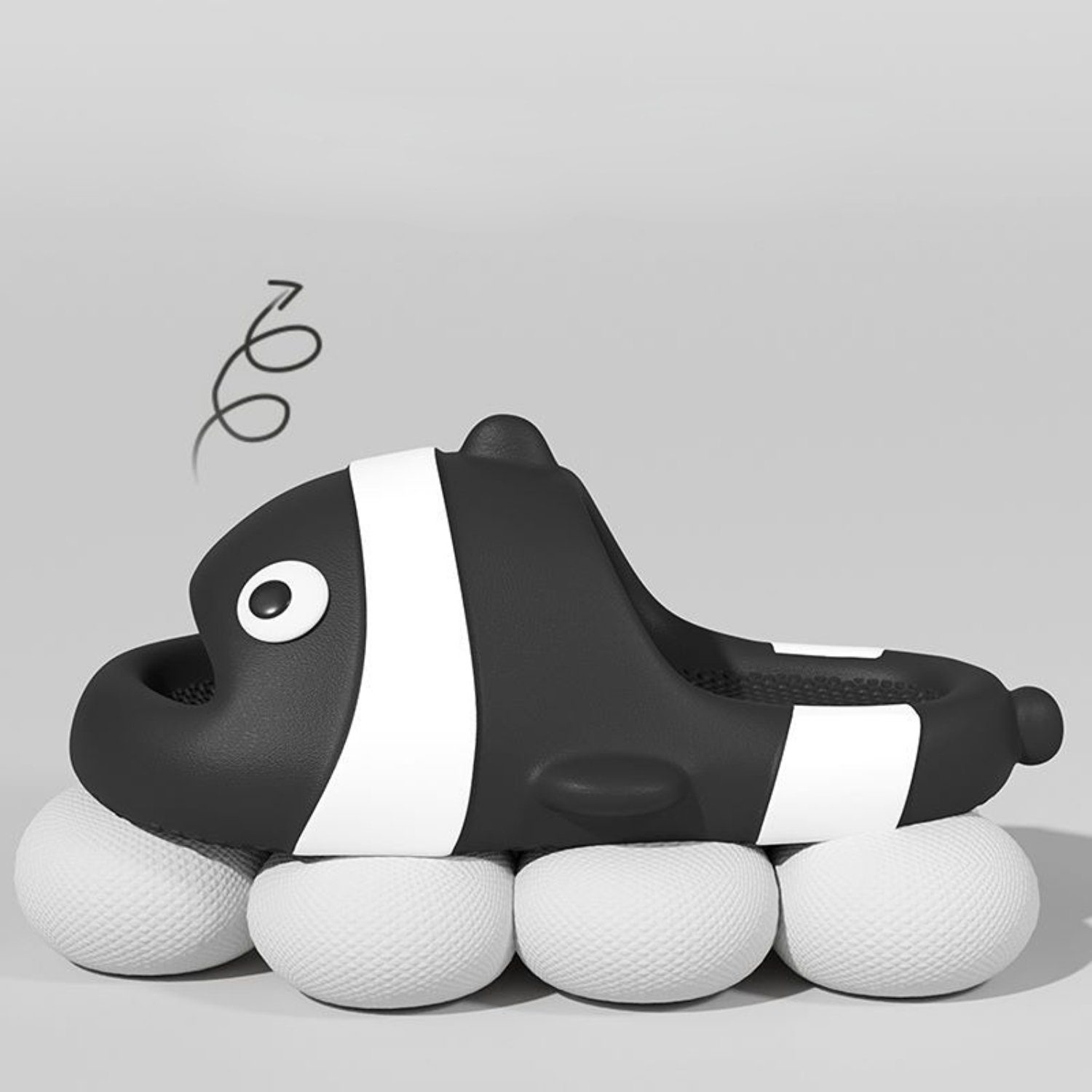 HOMEIDEAS Badeschuh Erwachsene Clownfisch-Hausschuhe, Rutschfeste Sandalen