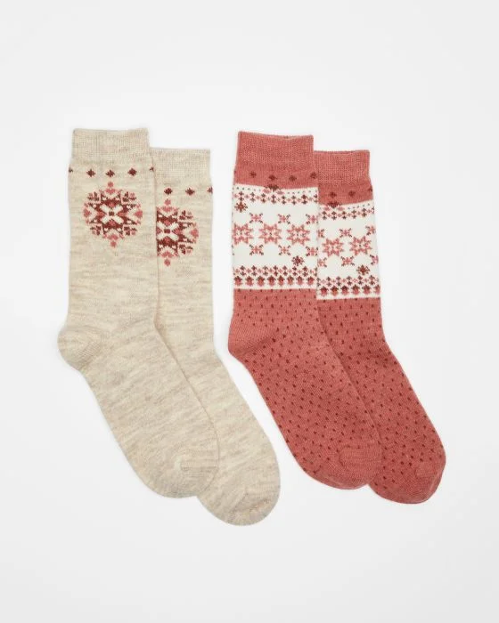Lot de 2 paires de chaussettes maille Thermolactyl