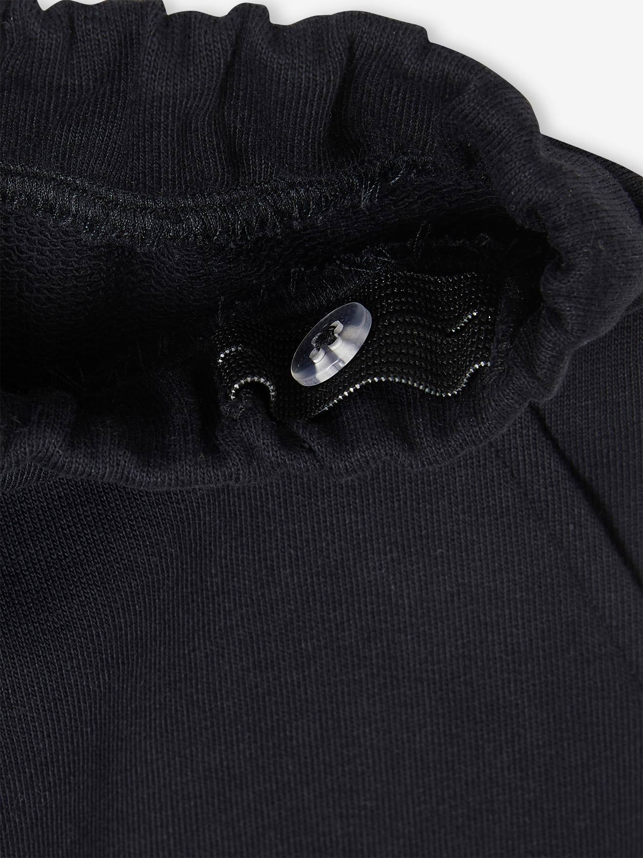 Jogging sport bas zippé garçon poches charpentier noir