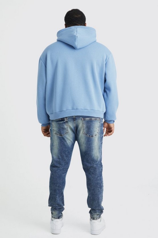Plus kastiger Oversize Hoodie mit Limited-Prägung
