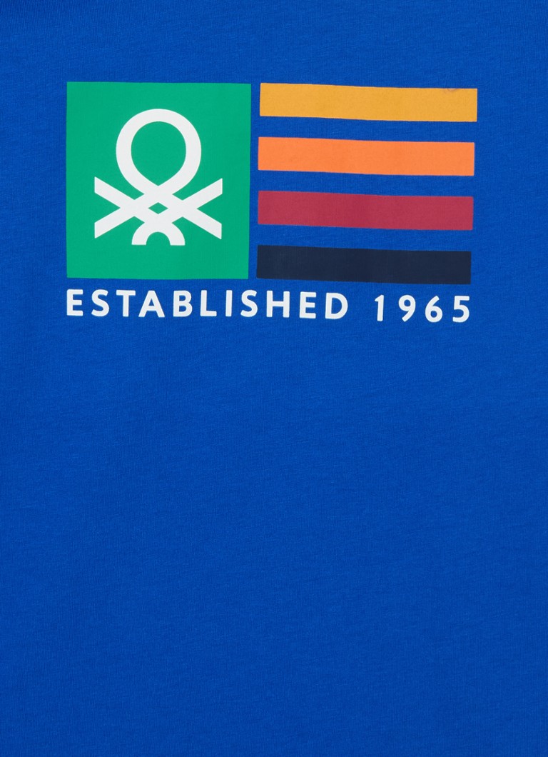 Benetton košulja dugih rukava s printom logotipa