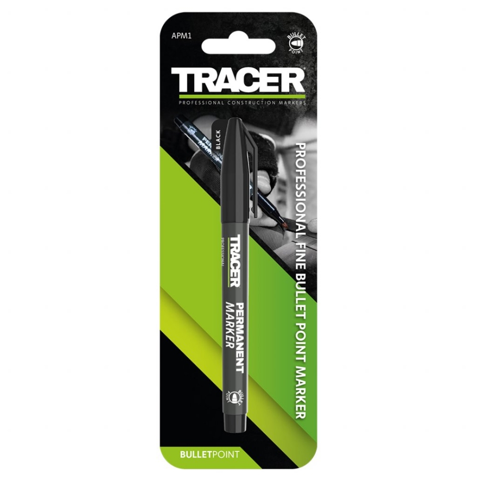Tracer APM1 permanentinis žymeklis, juodas